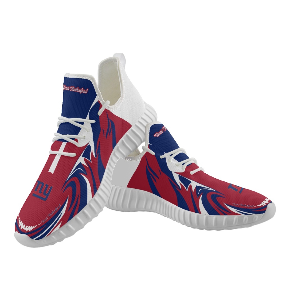 Women's New York Giants Mesh Knit Sneakers/Shoes 011